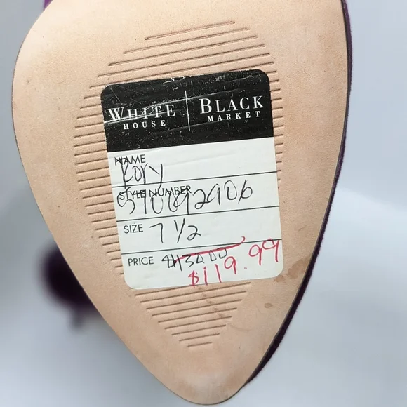 NWT White House black market suede heels - Picture 9 of 16